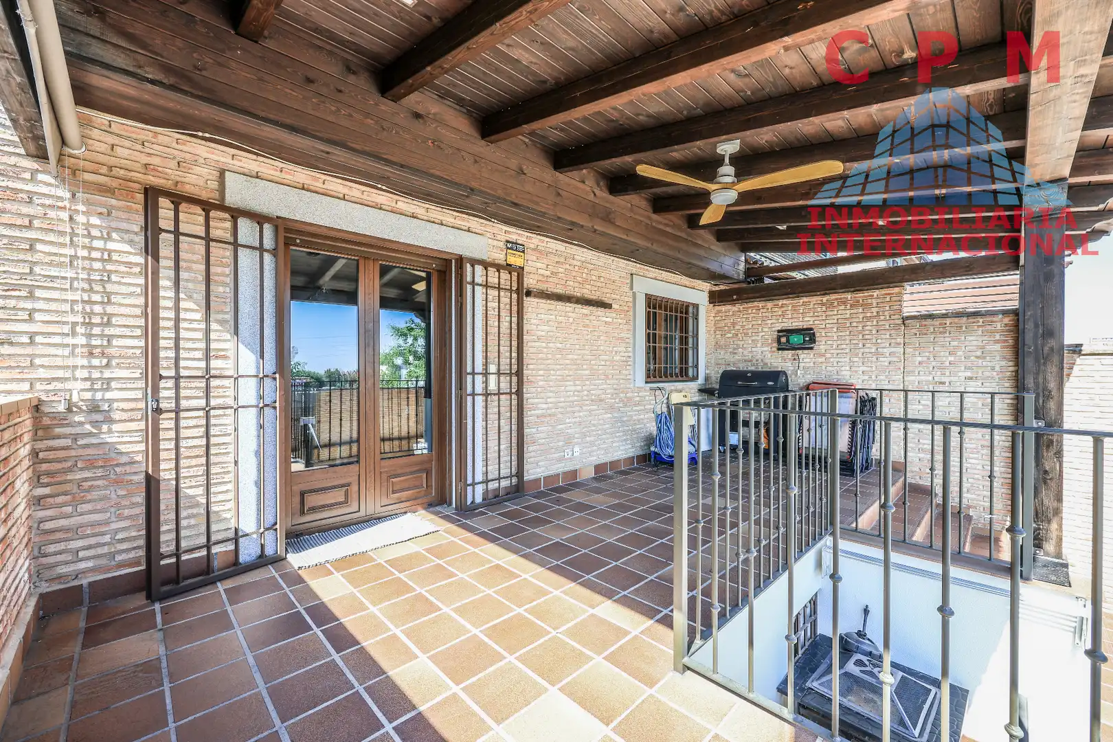 Terrassa de Casa adosada de lloguer en Móstoles amb Aire condicionat, Calefacció i Jardí privat