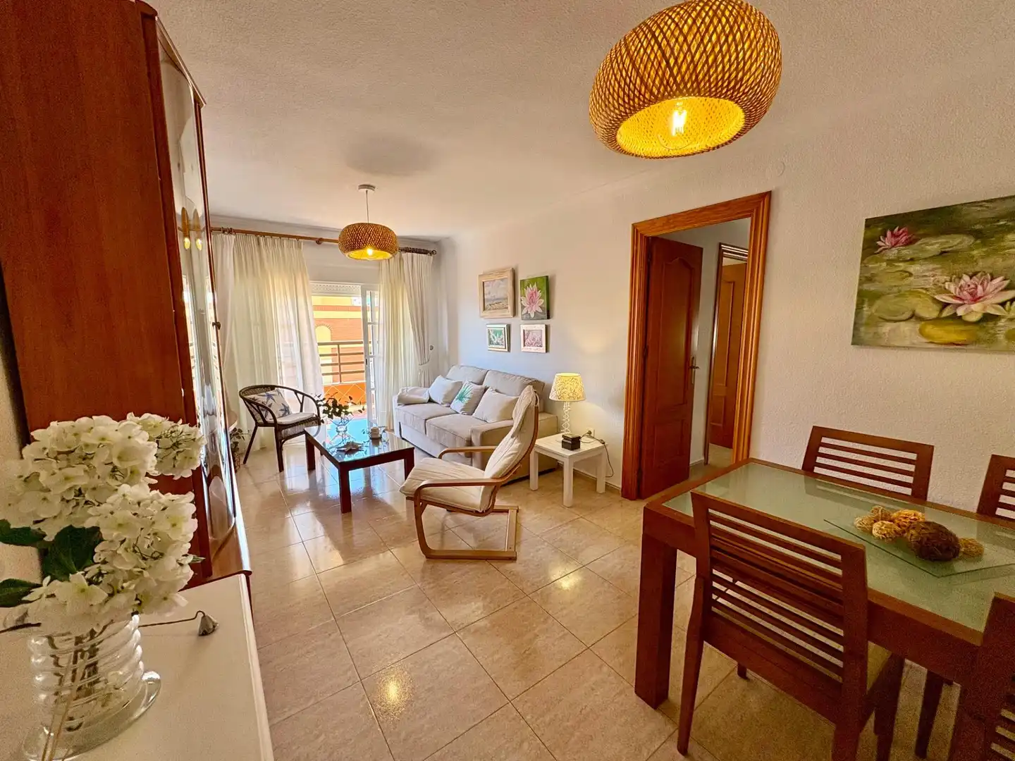 Sala de estar de Piso de alquiler en Vélez-Málaga con Terraza