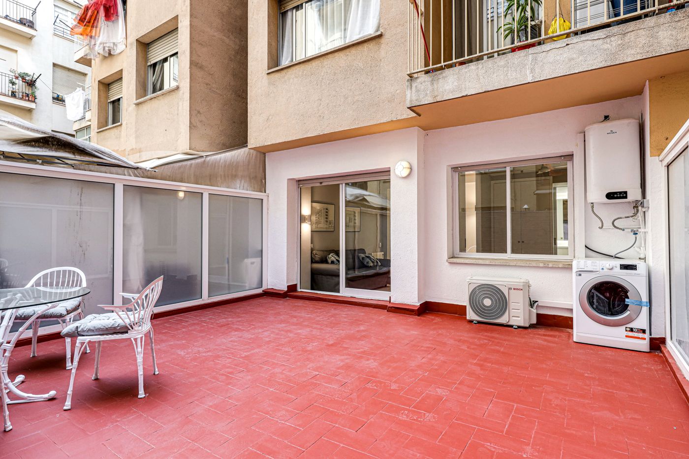 Terrace of Flat to rent in  Barcelona Capital  with Air Conditioner, Heating and Parquet flooring