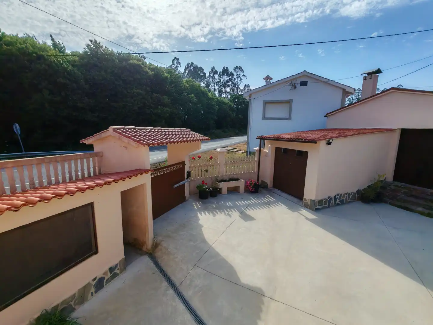 Vista exterior de Casa o chalet en venta en O Pino  con Calefacción, Jardín privado y Trastero