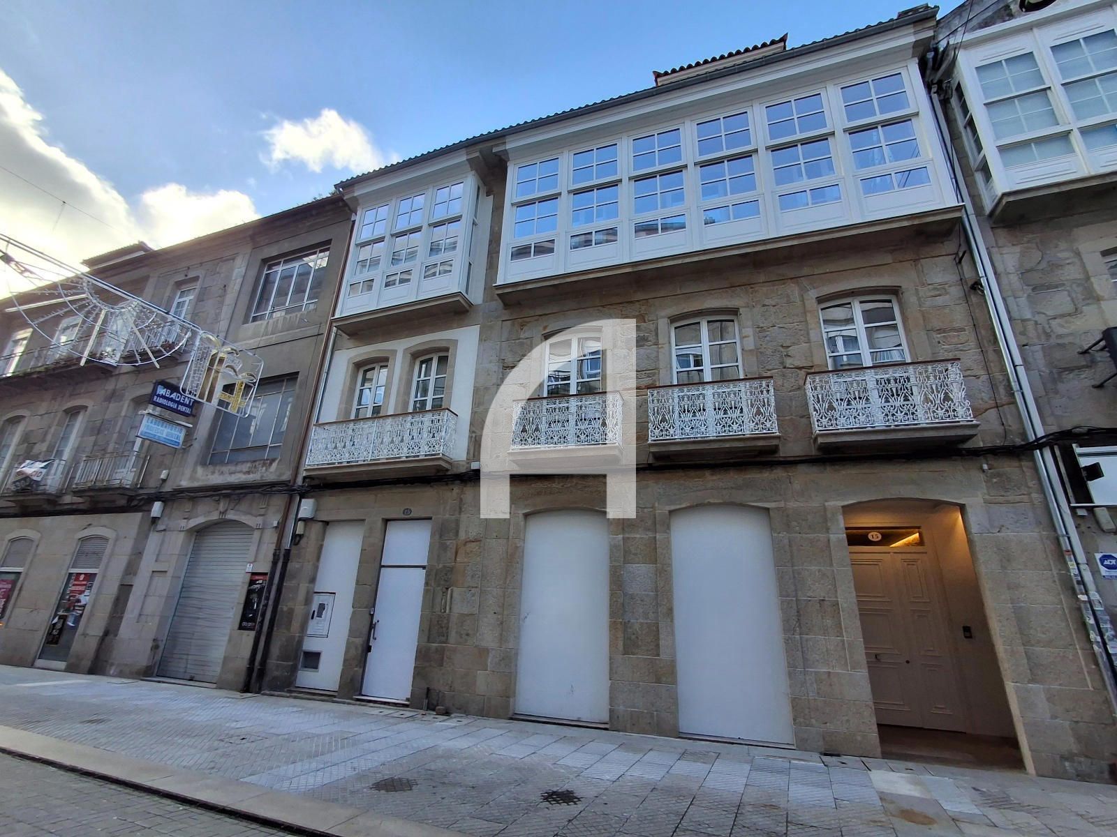 Exterior view of Attic for sale in Pontevedra Capital   with Heating, Parquet flooring and Terrace