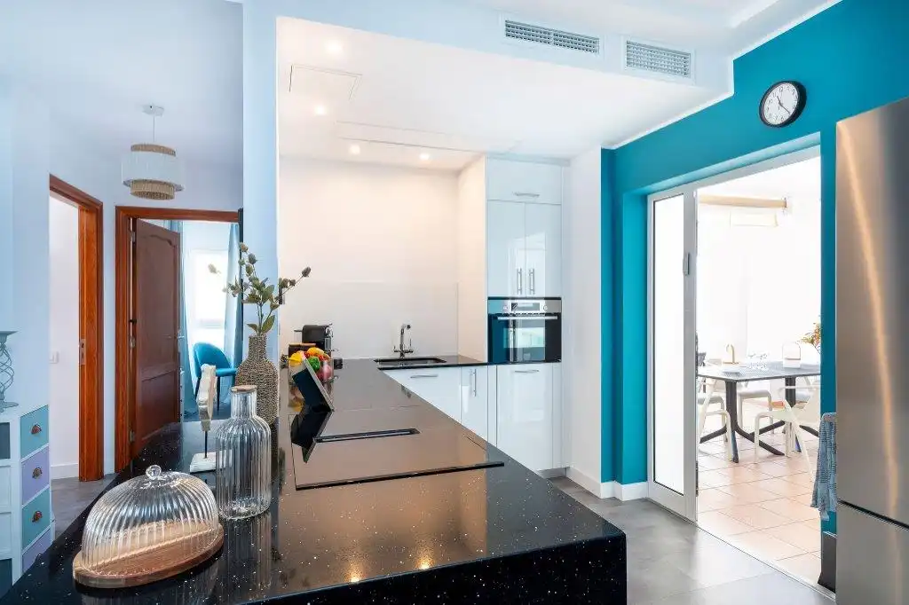 Cocina de Apartamento en venta en Mogán con Aire acondicionado, Parquet y Terraza