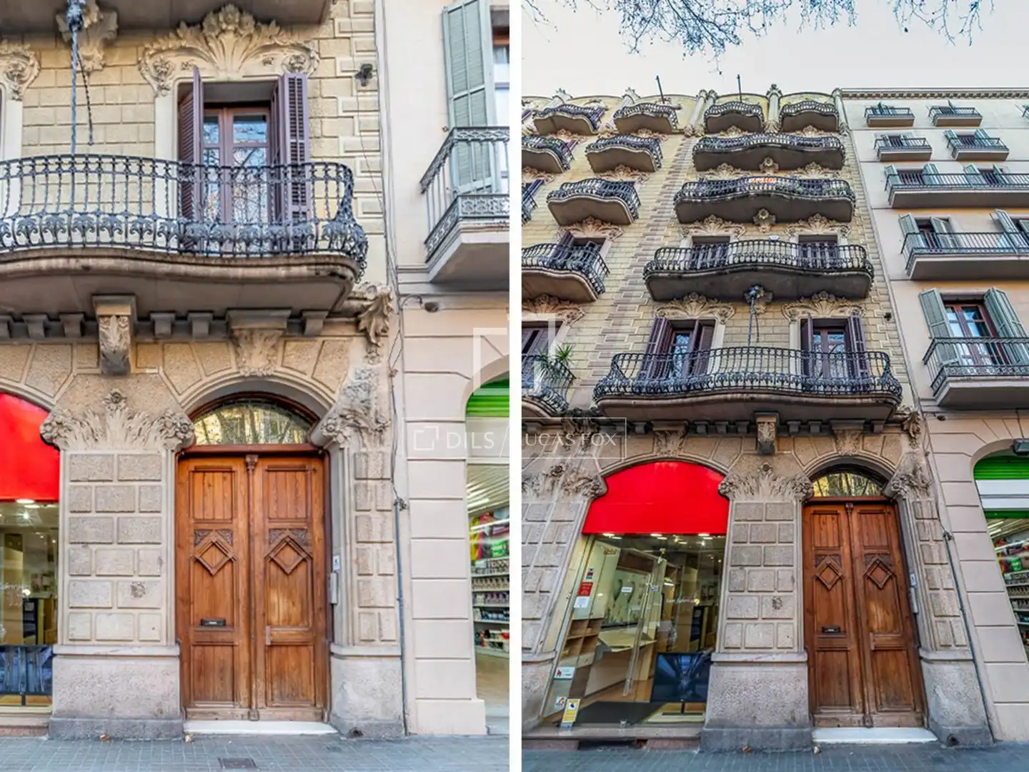 Außenansicht von Wohnung zum Verkauf in Barcelona mit Klimaanlage, Terrasse und Balkon