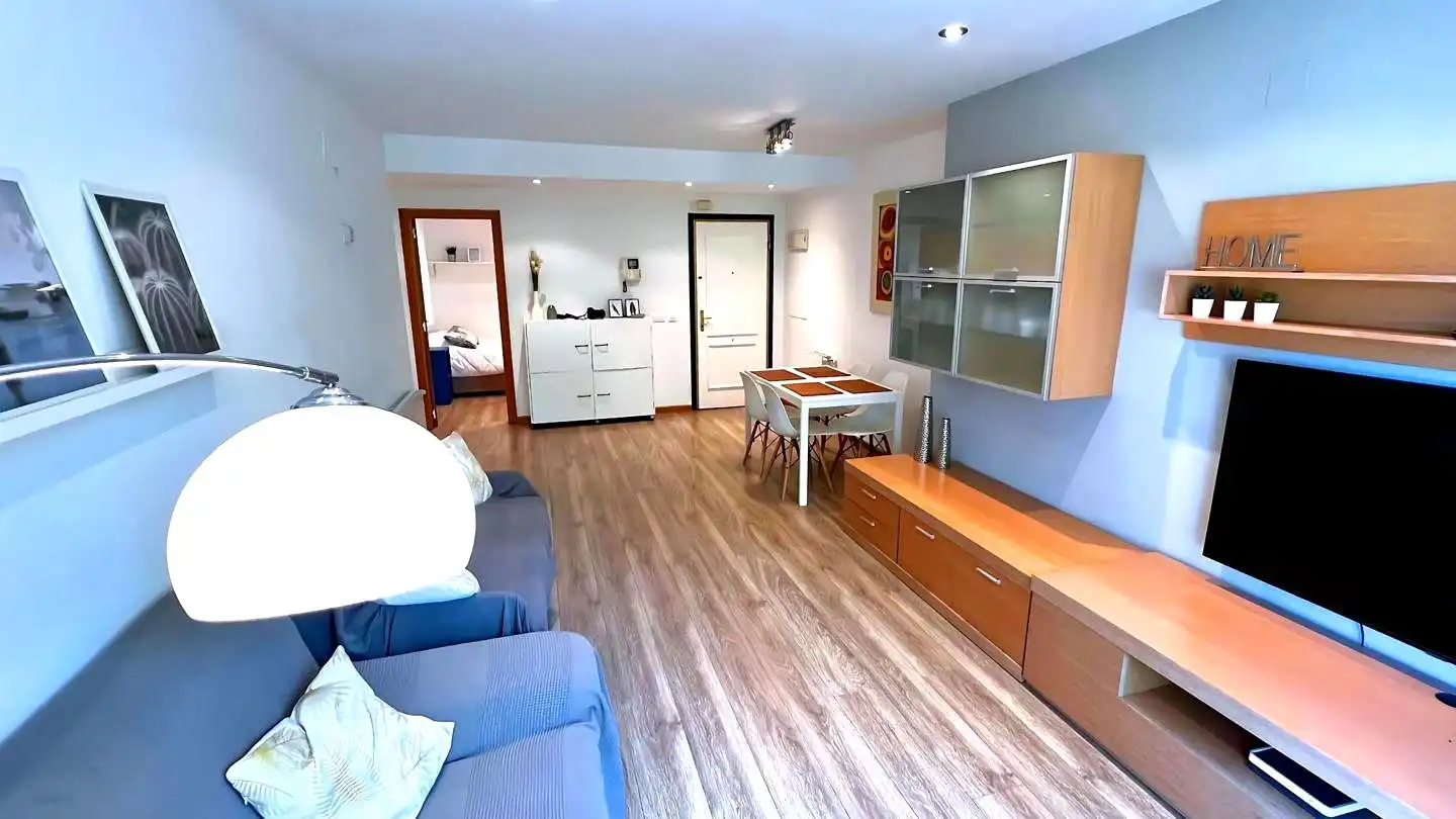 Sala d'estar de Apartament de lloguer en Valencia amb Aire condicionat, Moblat i Balcó
