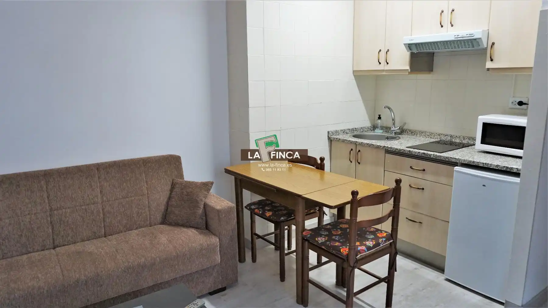 Sala d'estar de Pis en venda en Oviedo  amb Calefacció, Parquet i Moblat