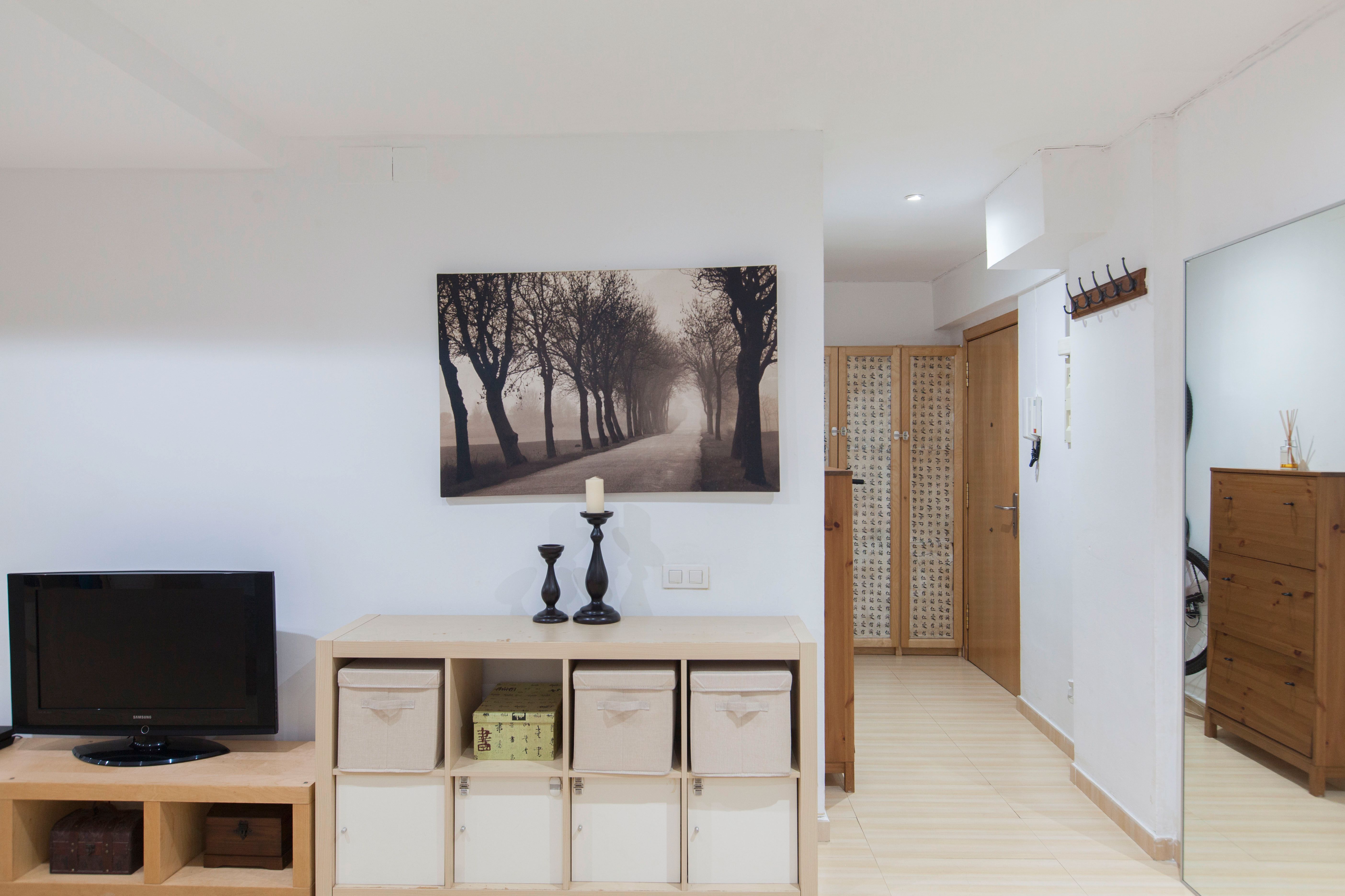Sala de estar de Piso en venta en  Barcelona Capital con Aire acondicionado, Calefacción y Parquet