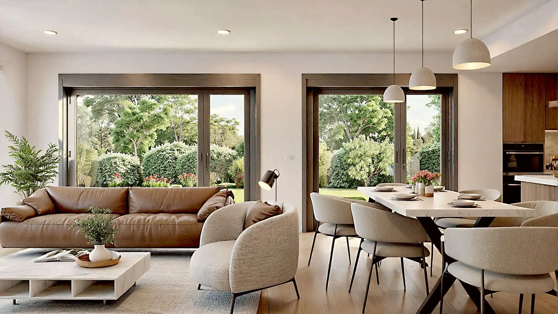 Sala d'estar de Casa o xalet en venda en Sevilla la Nueva amb Jardí privat