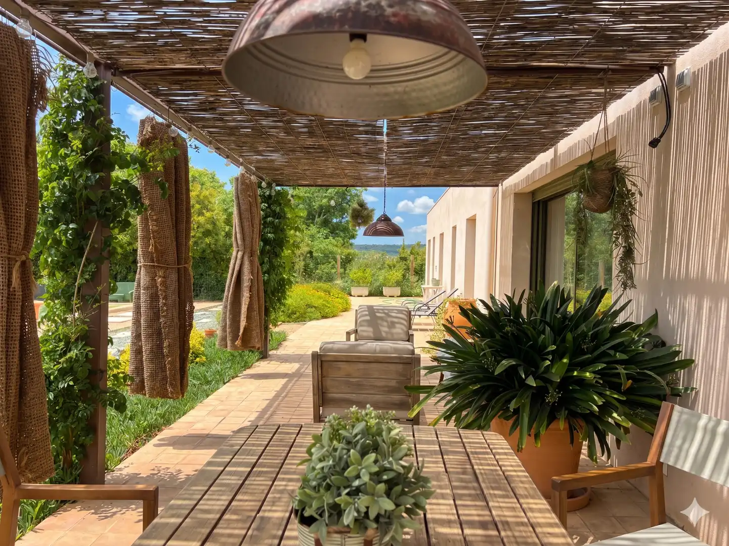 Terraza de Casa o chalet de alquiler en Ultramort con Aire acondicionado, Calefacción y Jardín privado