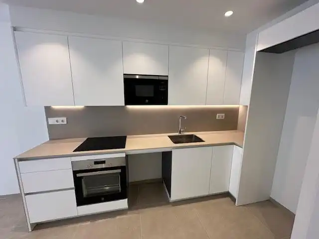 Küche von Wohnung zur Miete in Badalona mit Heizung und Balkon