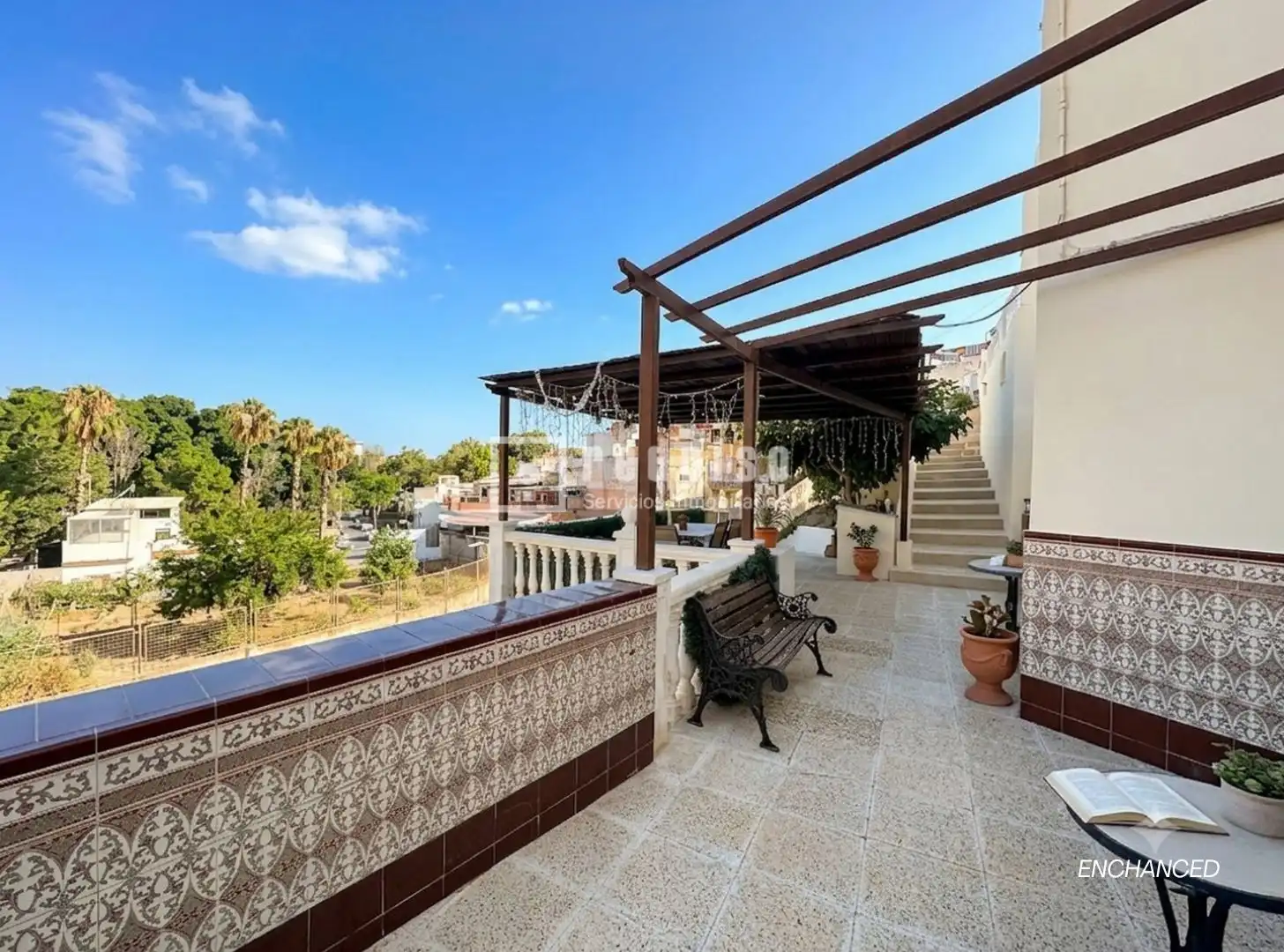 Terrassa de Casa o xalet en venda en Málaga amb Aire condicionat, Calefacció i Jardí privat