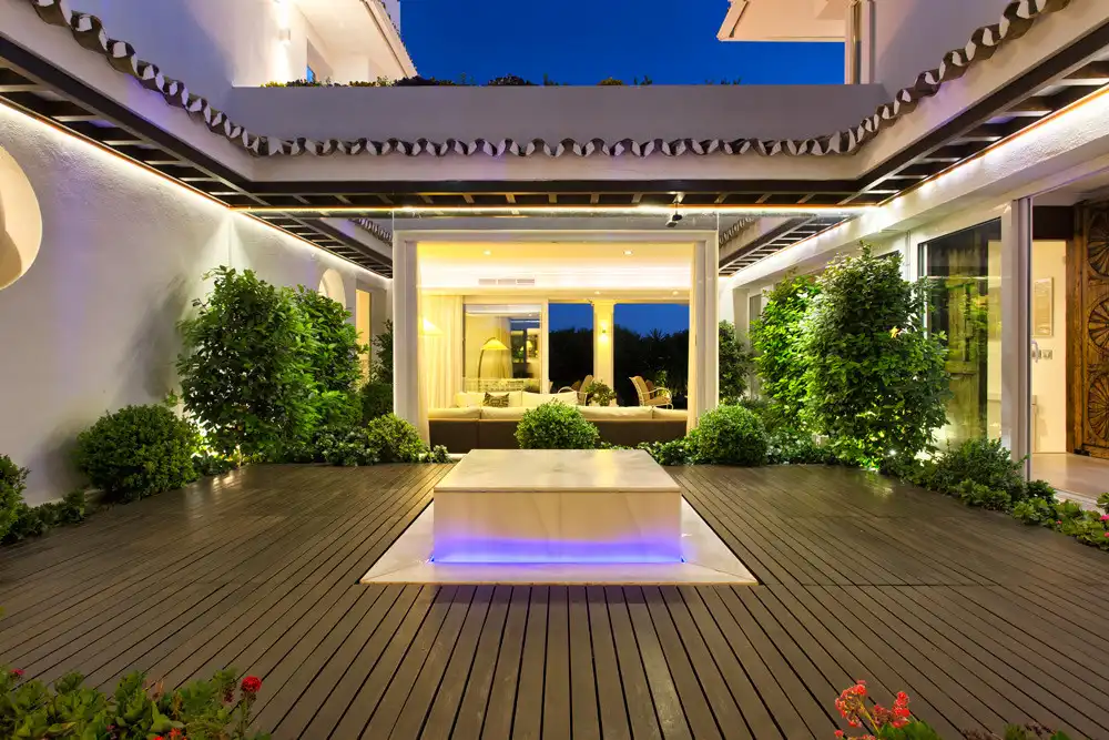 Terrassa de Casa o xalet de lloguer en Marbella amb Aire condicionat, Jardí privat i Terrassa