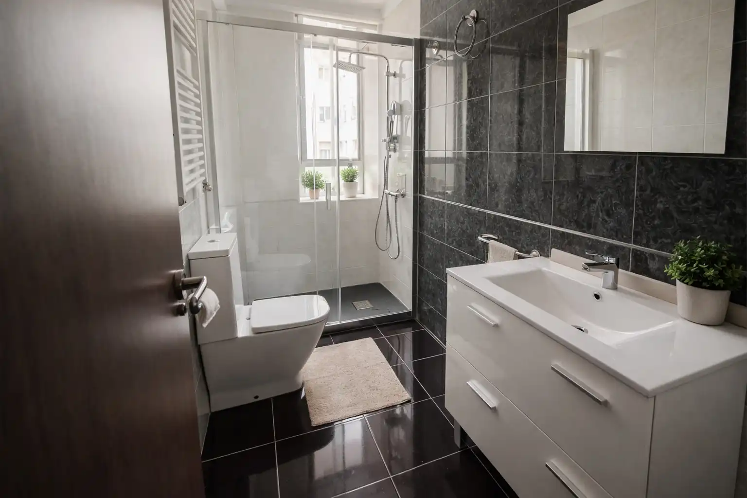 Bathroom of Flat for sale in Burgos  with Heating, Oven and Washing machine
