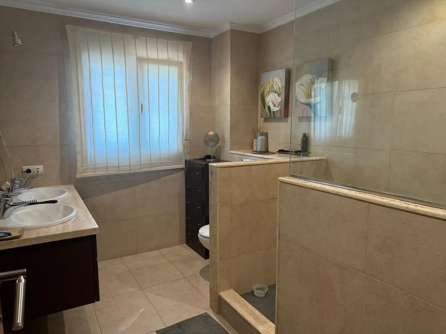 Bany de Casa o xalet en venda en Borriol amb Aire condicionat, Jardí privat i Terrassa
