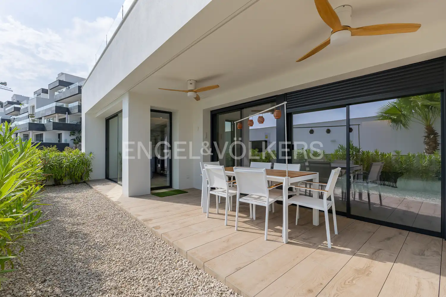 Terrace of Flat for sale in Pedreguer  with Air Conditioner, Heating and Private garden