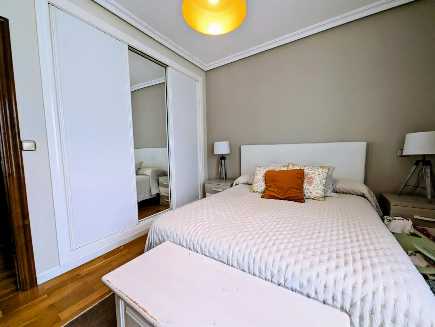 Bedroom of Houses for sale in Villamuriel de Cerrato  with Heating, Furnished and Balcony