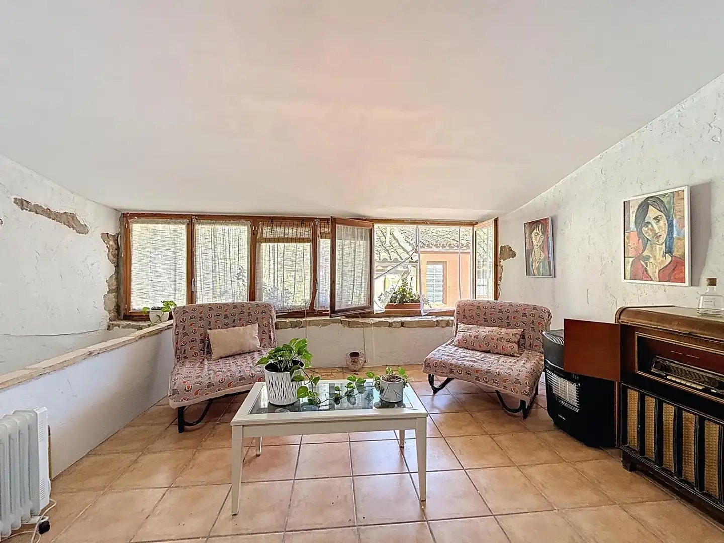 Sala d'estar de Casa o xalet en venda en Mazaleón amb Moblat, Forn i Rentadora