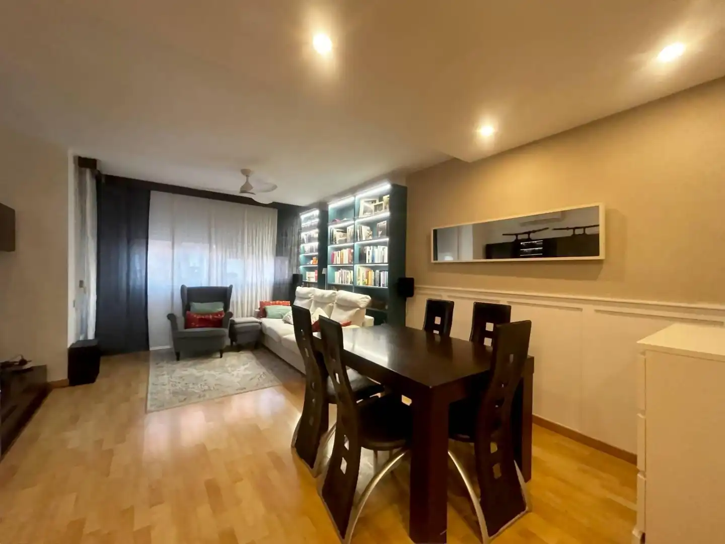 Esszimmer von Wohnung zum Verkauf in Lleida mit Klimaanlage, Heizung und Parkett