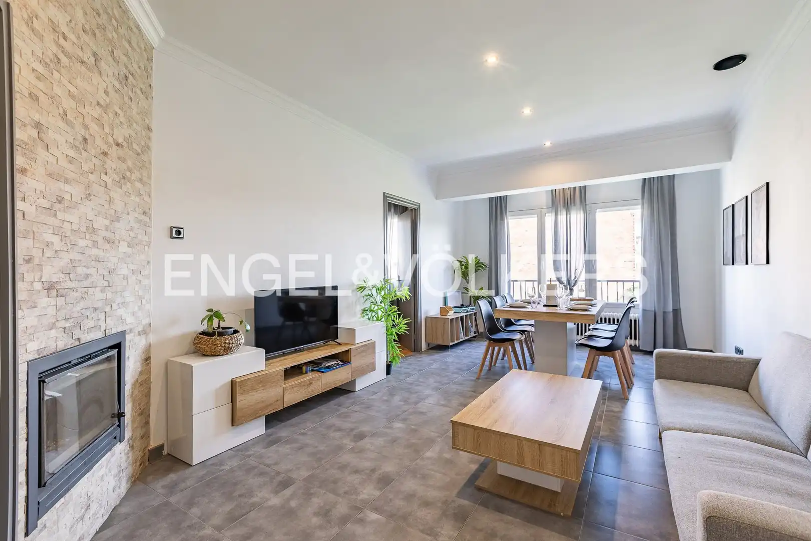 Wohnzimmer von Wohnung zum Verkauf in Navàs mit Heizung