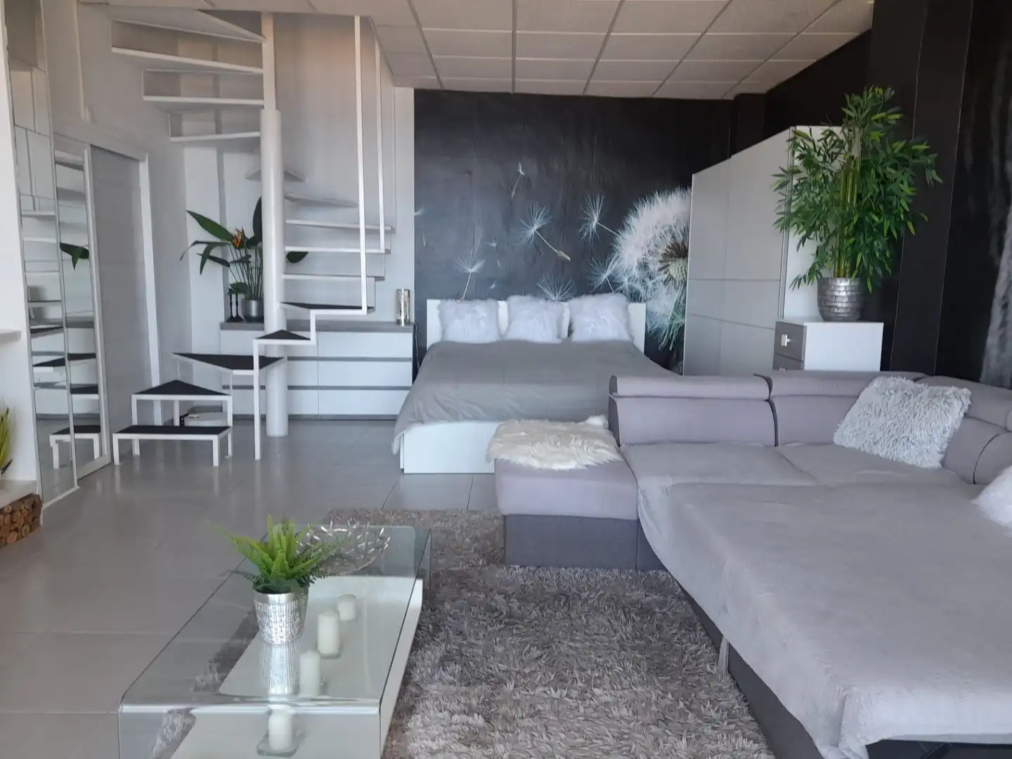 Sala de estar de Dúplex en venta en San Juan de la Rambla con Terraza y Amueblado