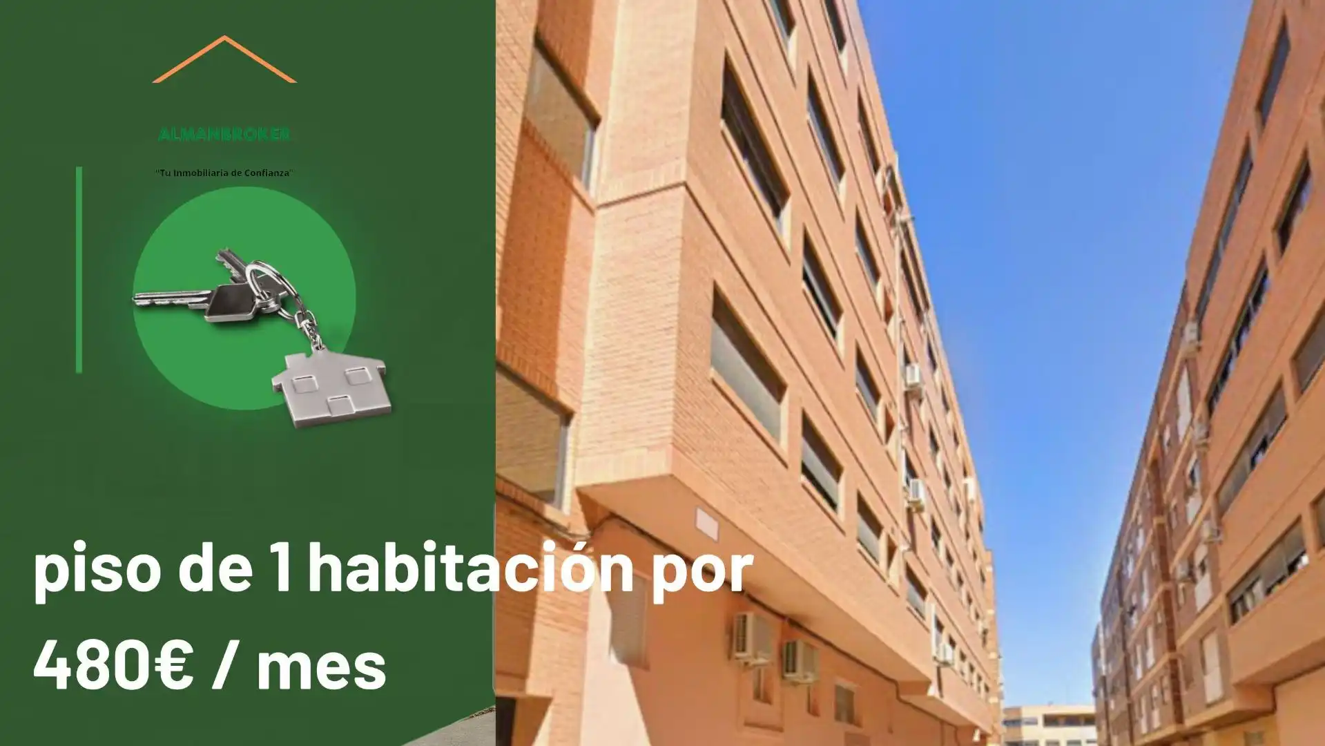 Exterior view of Flat for rent in Almansa  with Heating and Furnished