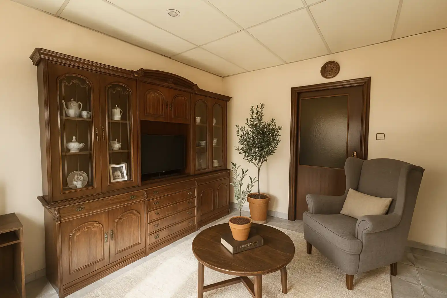Sala de estar de Casa o chalet en venta en Gozón con Calefacción, Jardín privado y Parquet