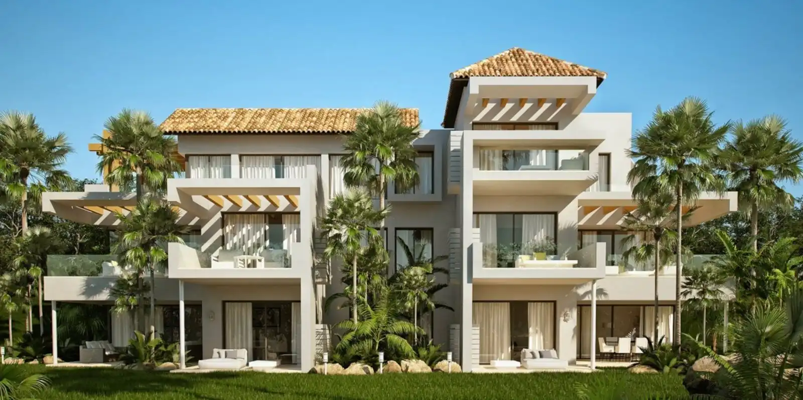 Exterior view of Apartments for rent in Benahavís  with Air Conditioner, Heating and Private garden