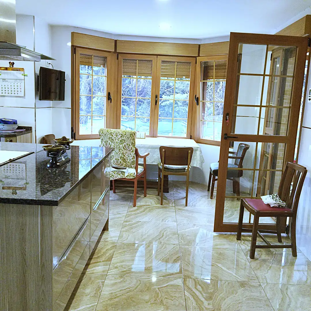 Dining room of Houses for sale in El Escorial  with Heating, Private garden and Parquet flooring
