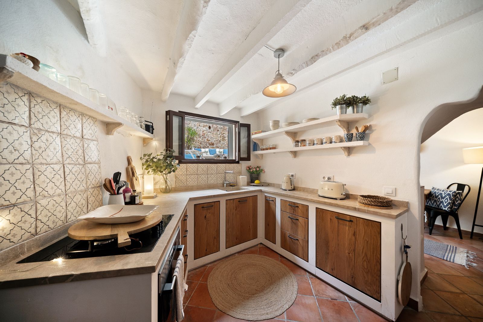 Cuina de Casa adosada en venda en Pollença amb Aire condicionat, Calefacció i Terrassa