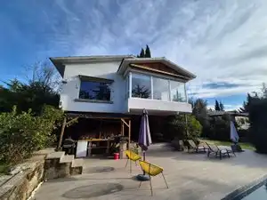 Vista exterior de Casa o chalet en venta en Galapagar con Aire acondicionado, Jardín privado y Terraza
