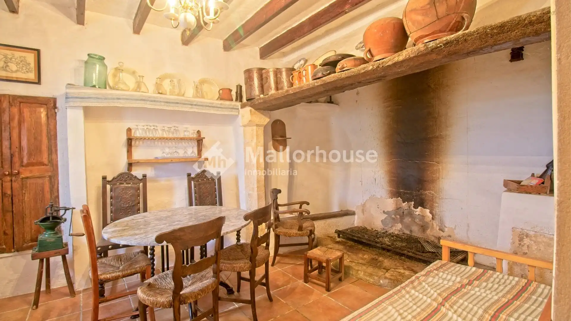Dining room of Country homes for sale in Ariany  with Air Conditioner, Private garden and Terrace