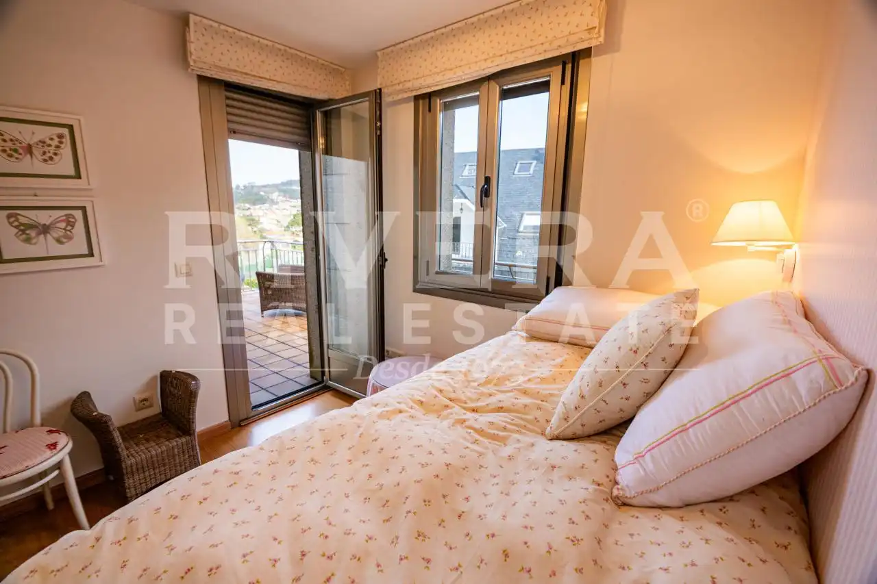 Bedroom of Detached homes for sale in Sanxenxo  with Heating, Private garden and Terrace
