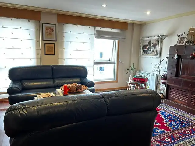 Living room of Flat for sale in Vilagarcía de Arousa  with Parquet flooring, Storage room and Furnished