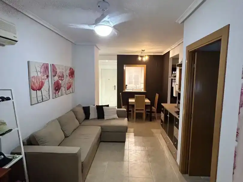 Sala d'estar de Apartament en venda en Oropesa del Mar / Orpesa amb Aire condicionat, Piscina i Balcó