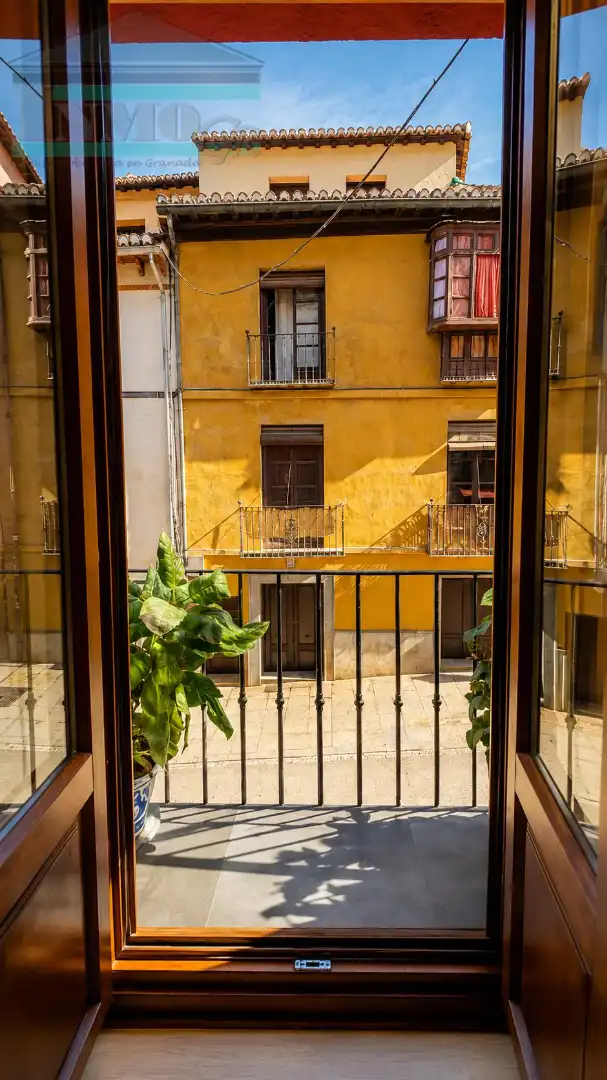 Terraza de Estudio de alquiler en Granada con Aire acondicionado, Parquet y Amueblado
