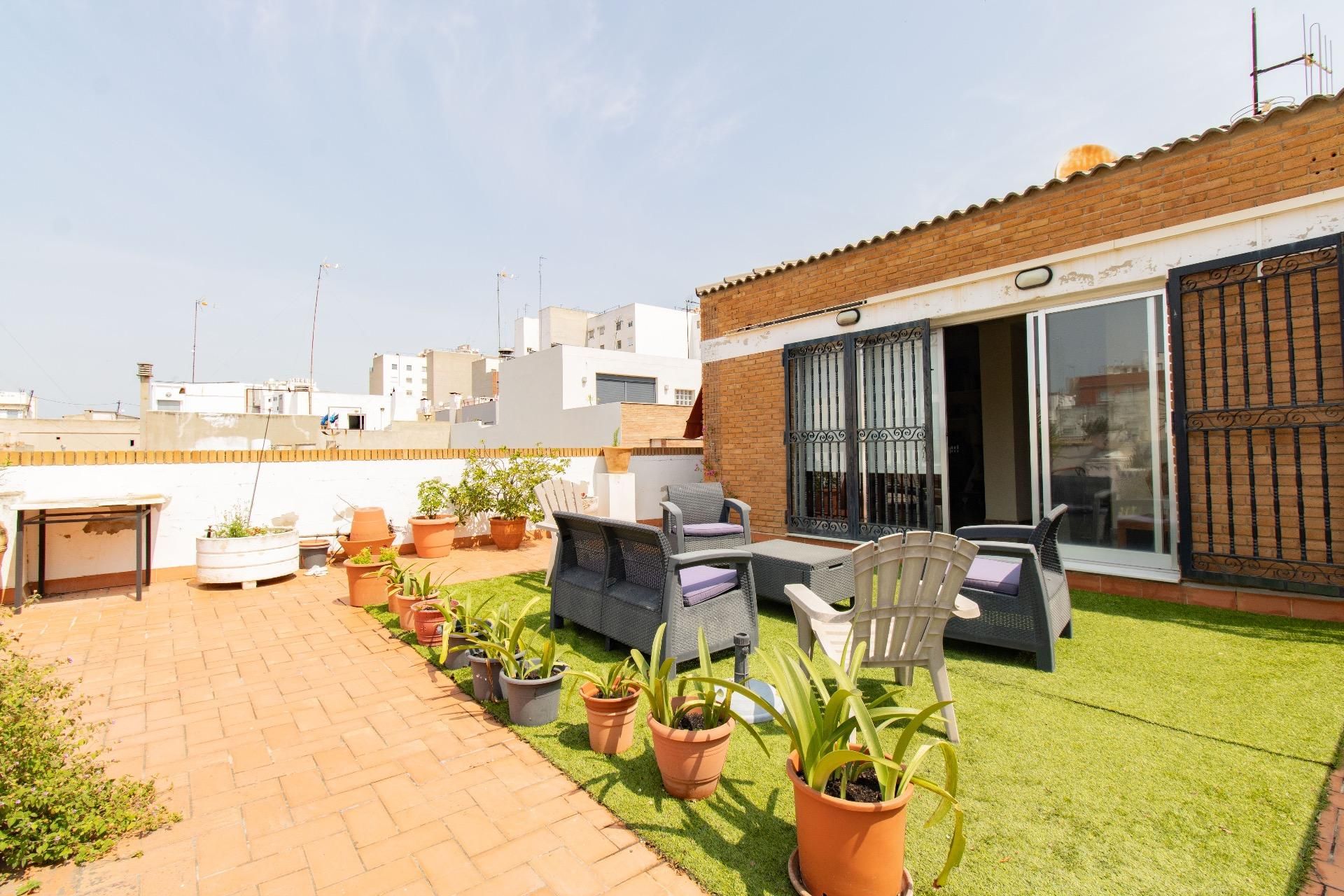 Terrace of House or chalet for sale in Burriana / Borriana  with Air Conditioner, Heating and Private garden