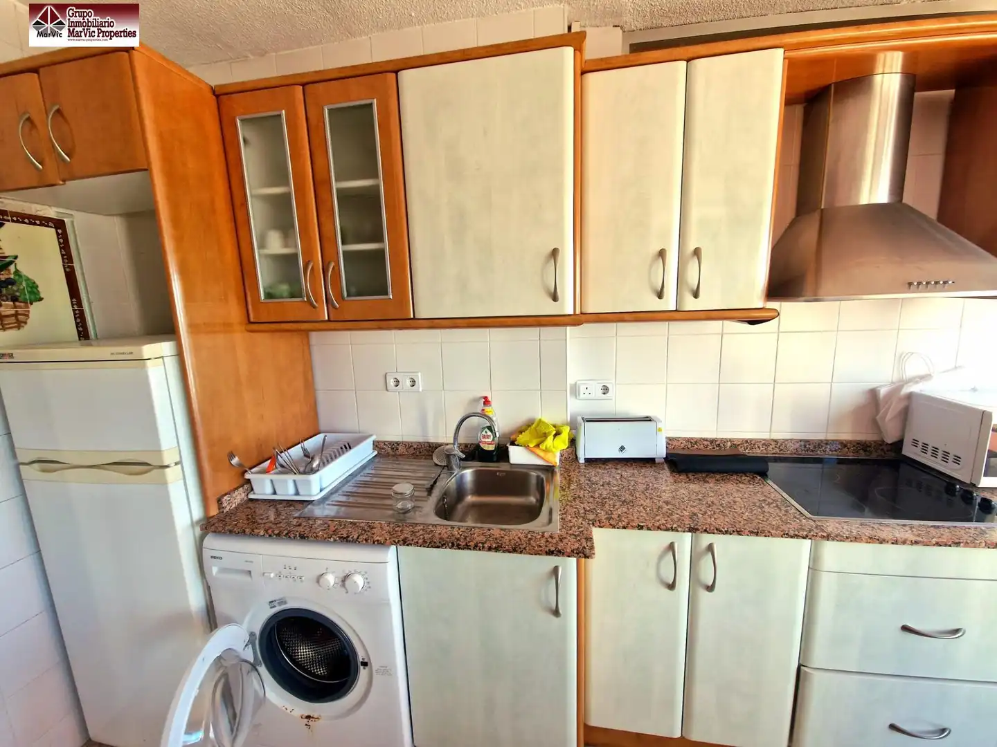 Küche von Wohnung zum Verkauf in Benidorm mit Klimaanlage und Terrasse
