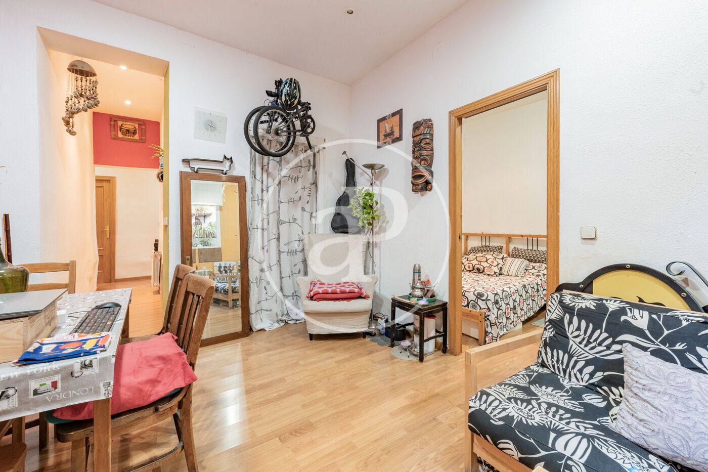 Bedroom of Flat for sale in  Madrid Capital  with Heating