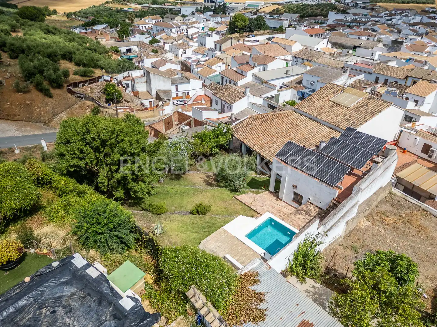 Vista exterior de Casa o xalet en venda en La Puebla de los Infantes amb Aire condicionat, Calefacció i Jardí privat
