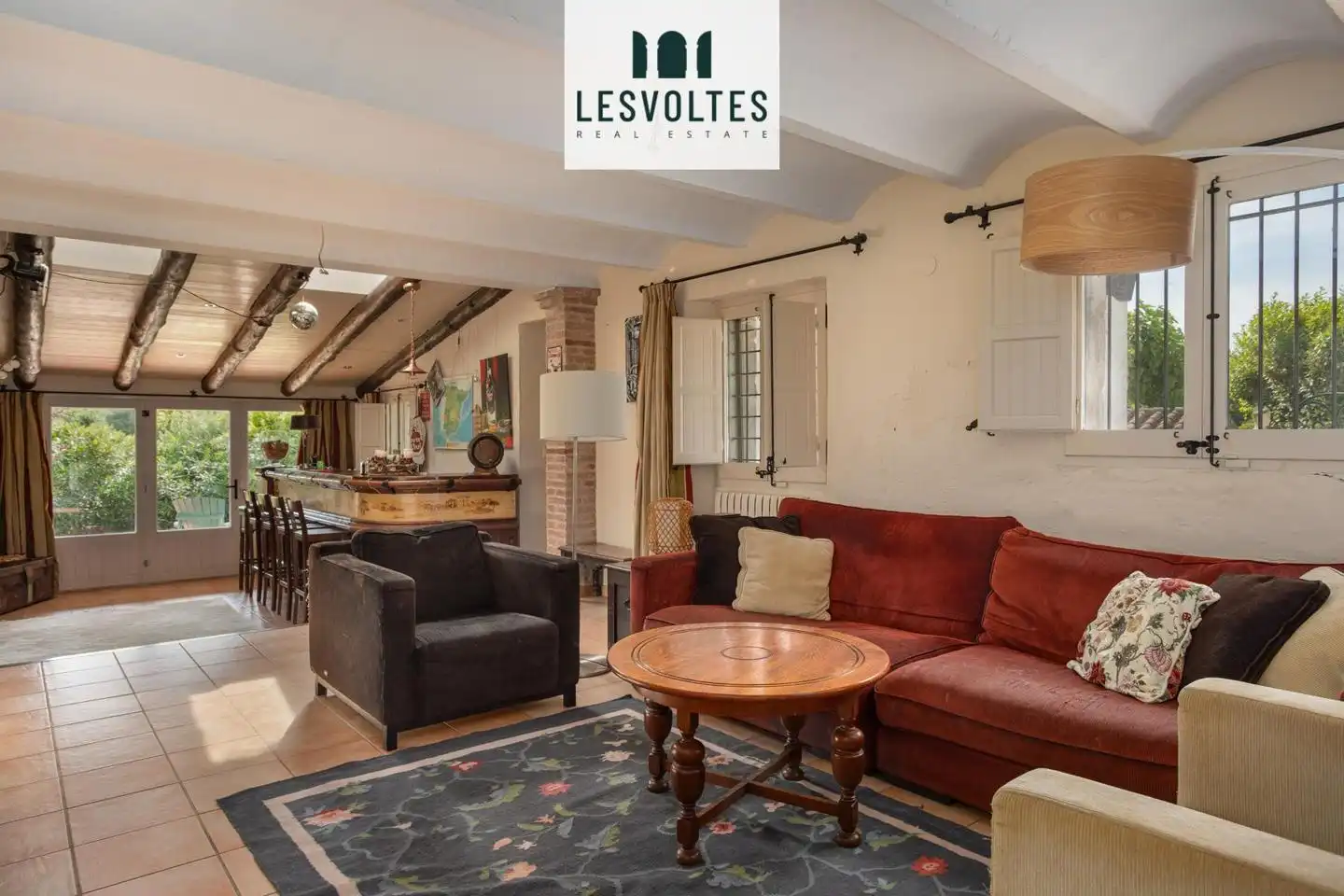 Sala de estar de Casa o chalet en venta en Vall-llobrega con Calefacción, Jardín privado y Terraza