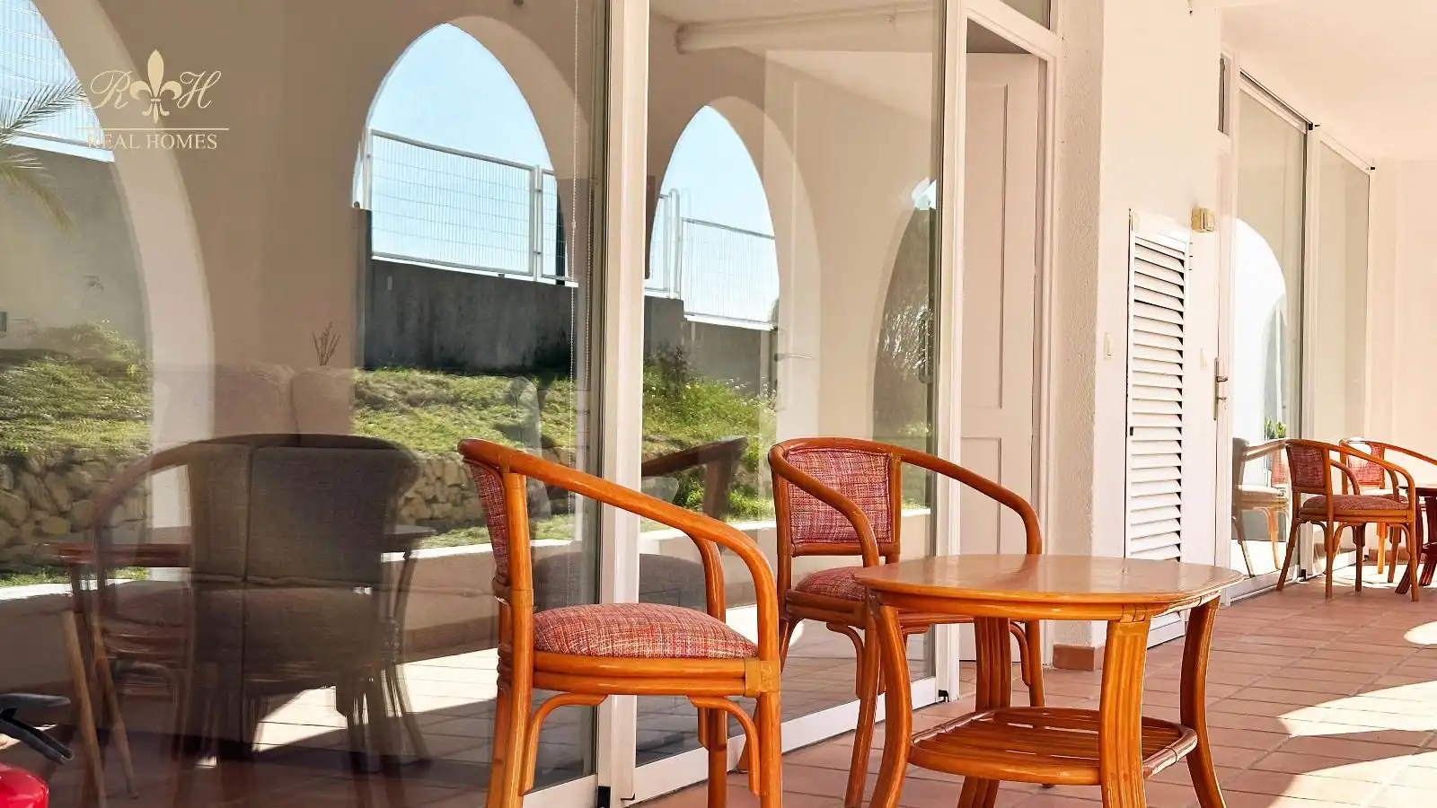 Terraza de Piso de alquiler en L'Alfàs del Pi con Aire acondicionado, Terraza y Piscina