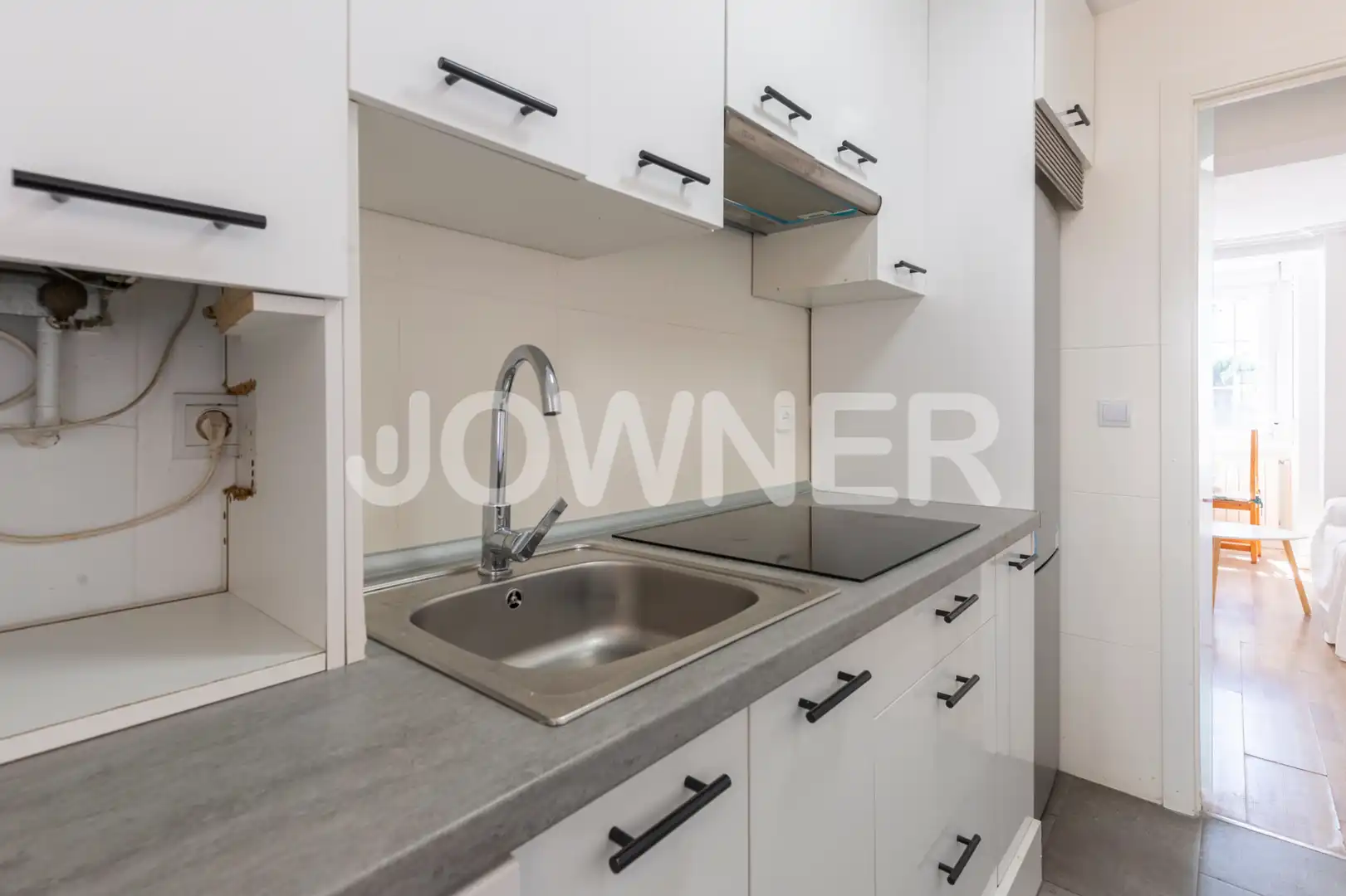 Cocina de Piso de alquiler en Madrid con Amueblado, Lavadora y Microondas