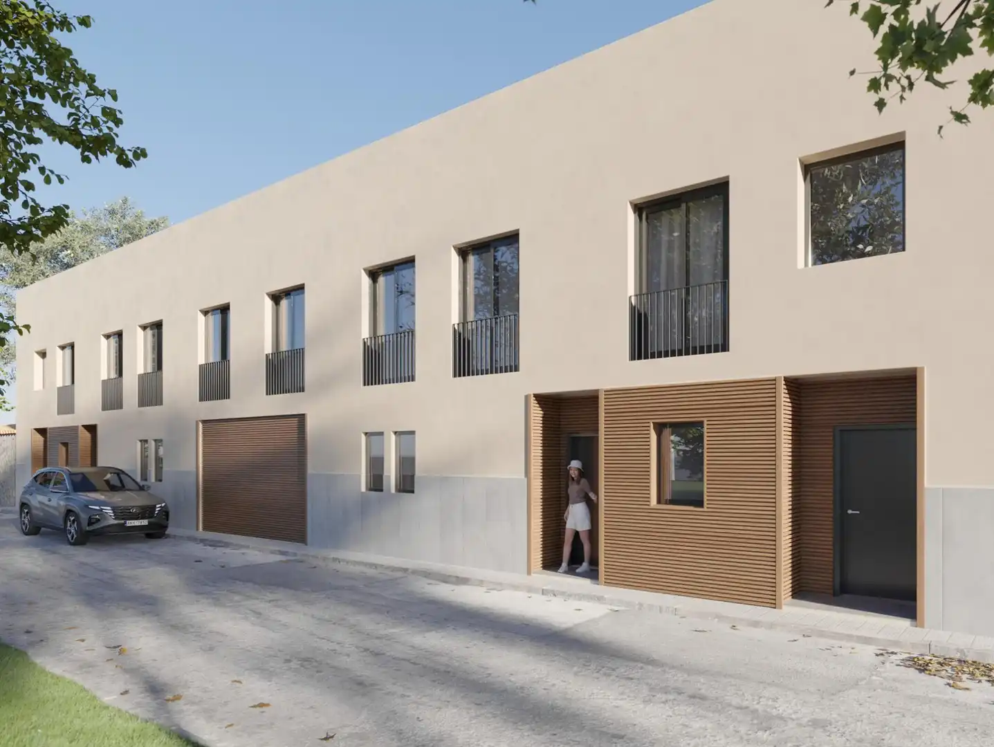 Außenansicht von Einfamilien-Reihenhaus zum Verkauf in Sant Feliu de Guíxols mit Heizung und Terrasse