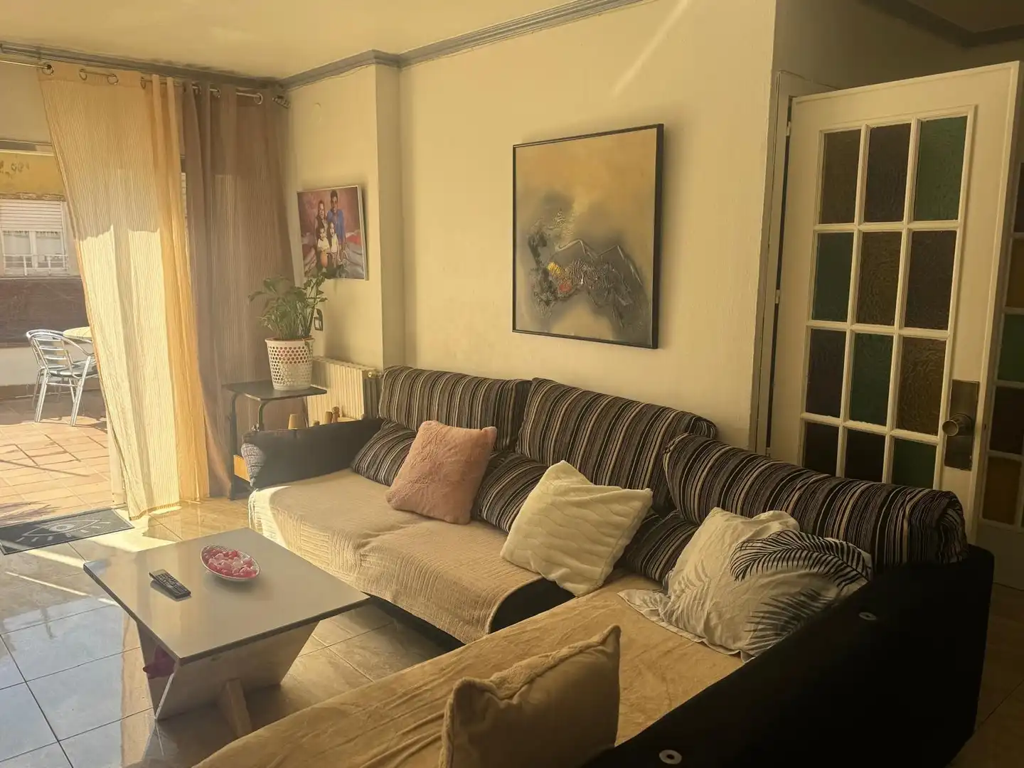 Sala d'estar de Àtic en venda en Salt amb Calefacció i Terrassa