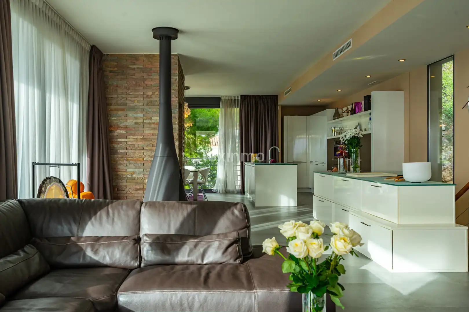 Sala de estar de Casa o chalet en venta en Altea con Aire acondicionado, Calefacción y Jardín privado