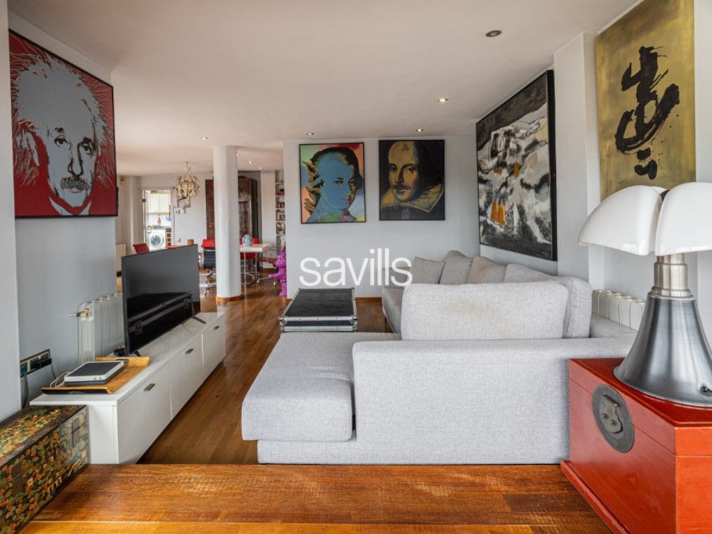 Sala d'estar de Àtic en venda en  Barcelona Capital