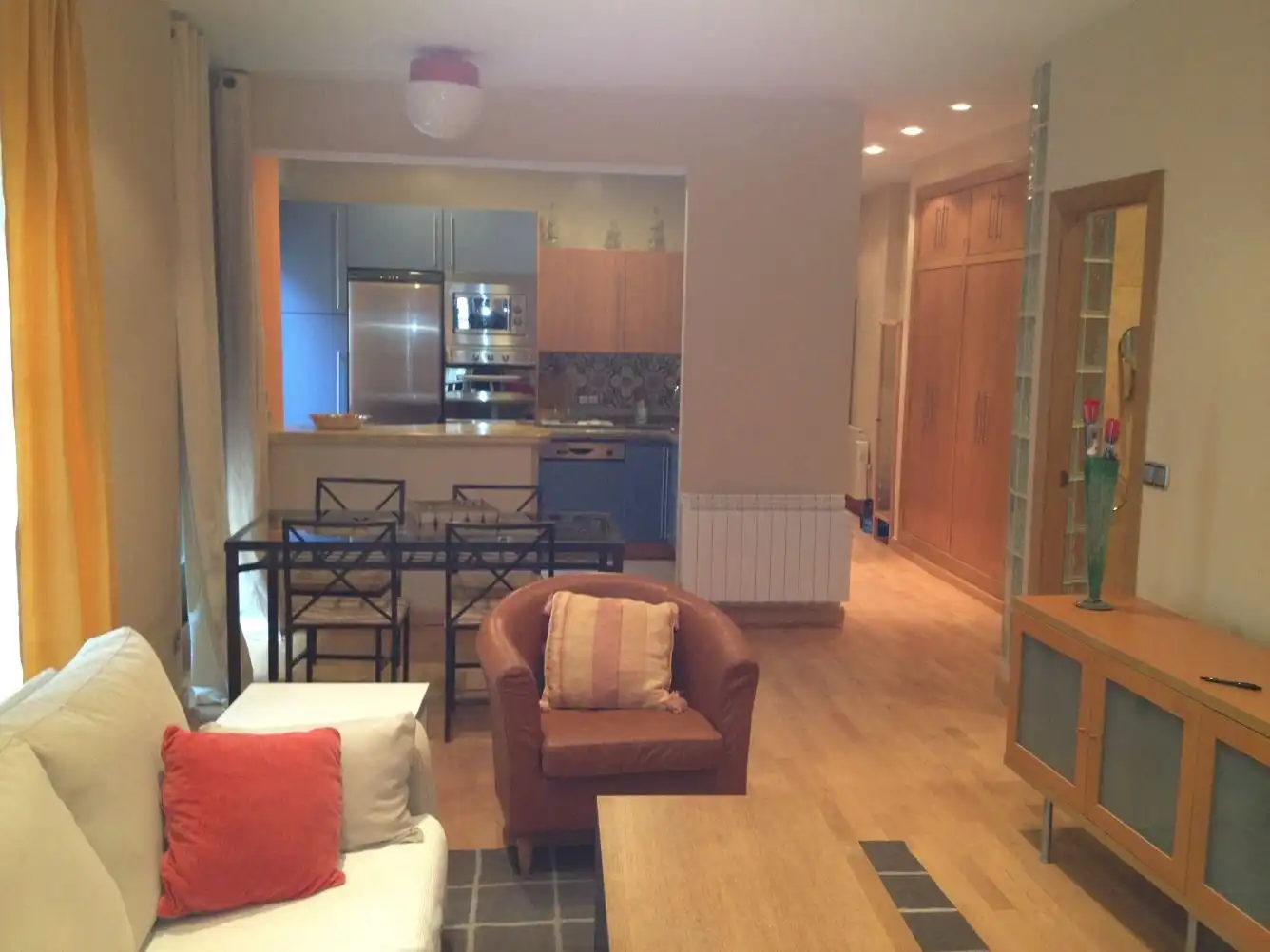 Kitchen of Flat for rent in Salamanca  with Heating, Parquet flooring and Furnished