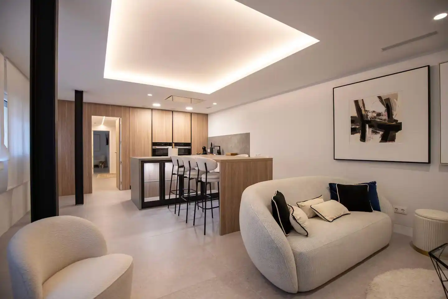 Living room of Apartments for rent in Cerdanyola del Vallès  with Air Conditioner and Furnished
