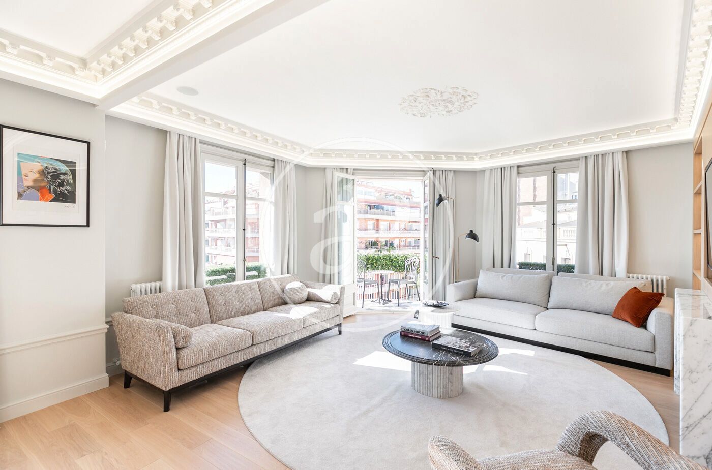 Living room of Flat for sale in  Barcelona Capital  with Air Conditioner, Heating and Terrace
