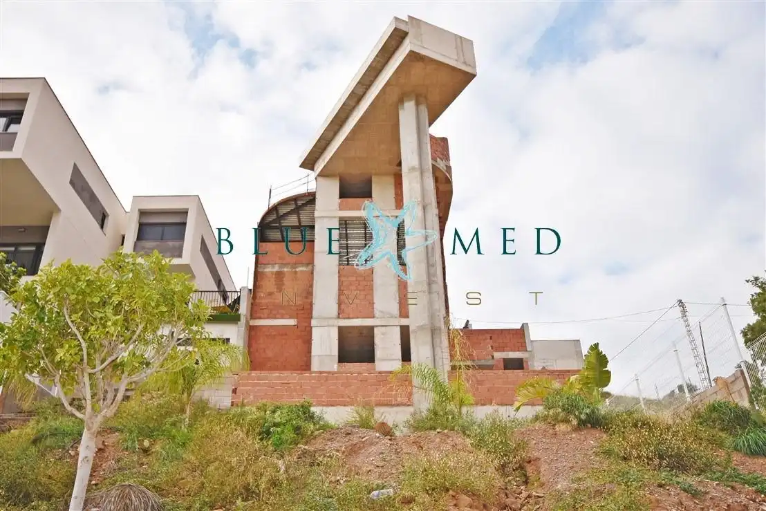 Vista exterior de Casa o chalet en venta en Mazarrón con Jardín privado, Terraza y Piscina