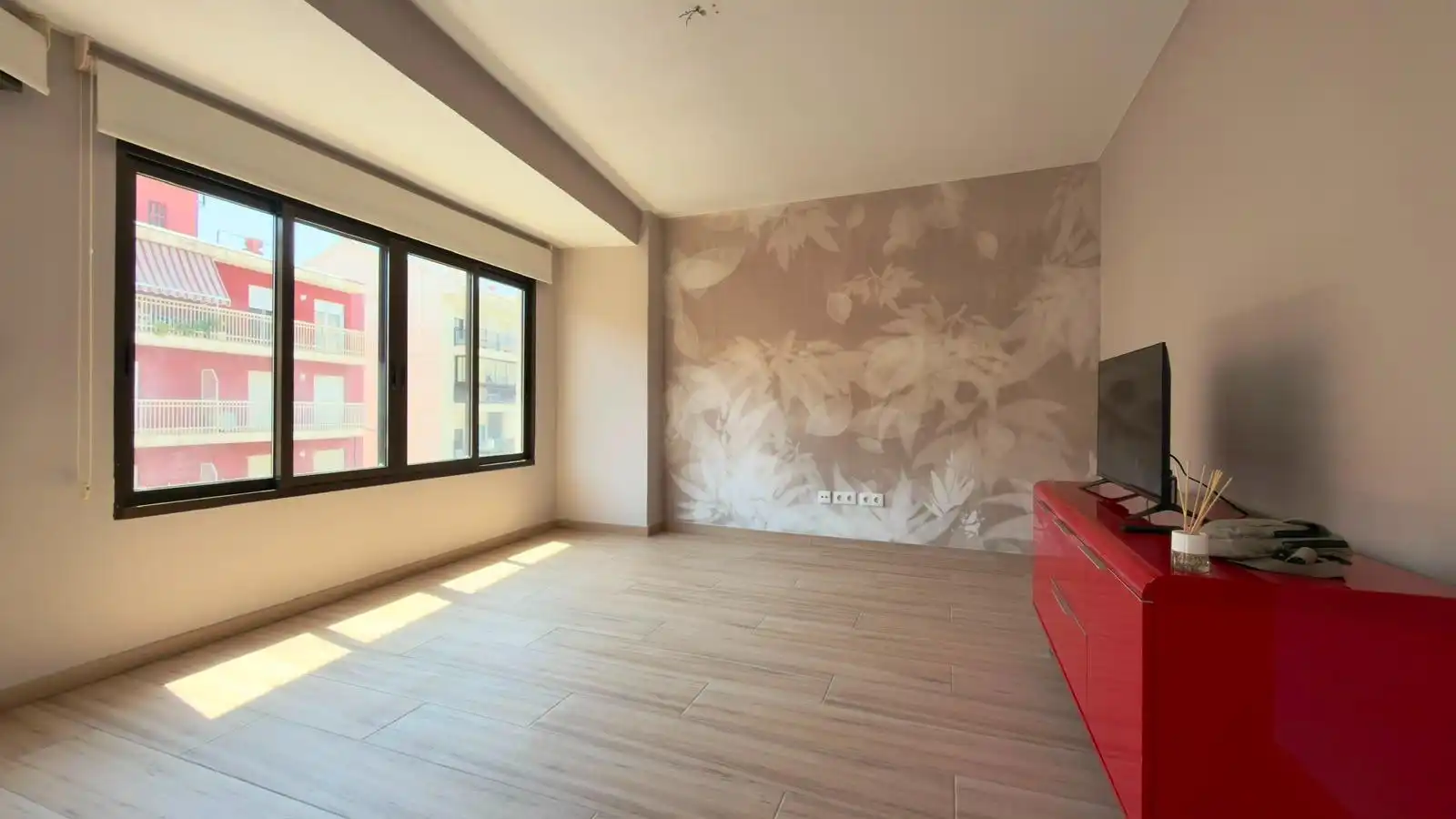 Wohnzimmer von Wohnung zum Verkauf in Villajoyosa / La Vila Joiosa mit Klimaanlage, Heizung und Terrasse